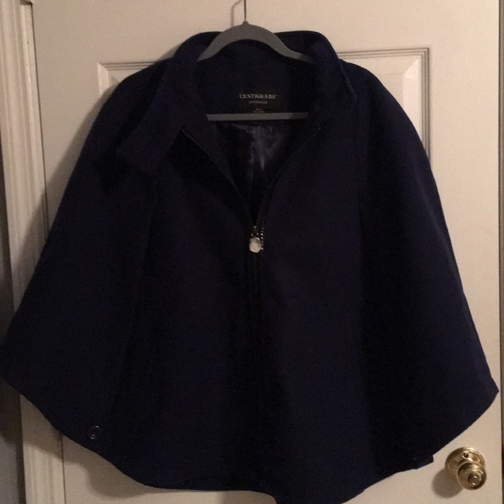 New new navy blue cape
